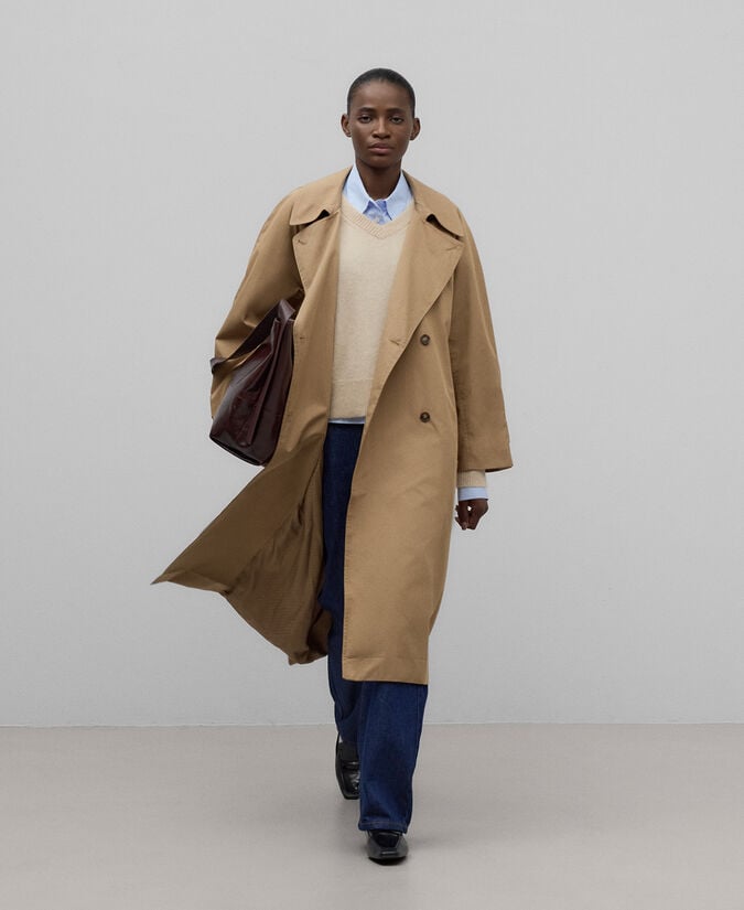 Adolfo dominguez Gabardina doble botonadura mujer