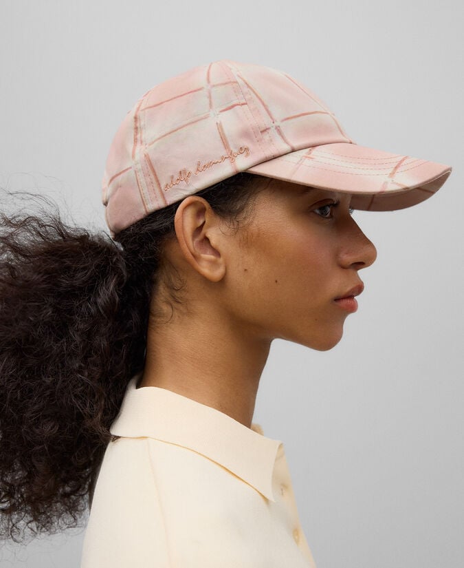 Adolfo Dominguez Gorra Rosa Estampada Mujer