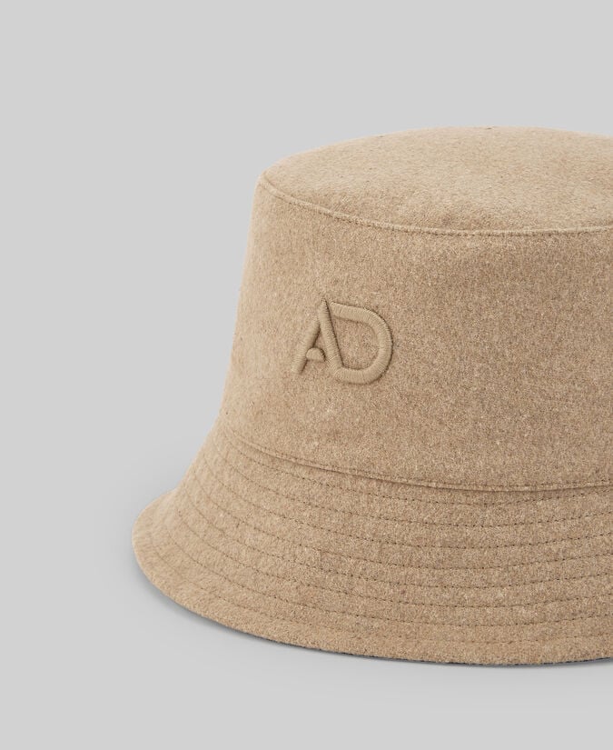 Adolfo Dominguez Gorro Textura Logo Bordado Mujer