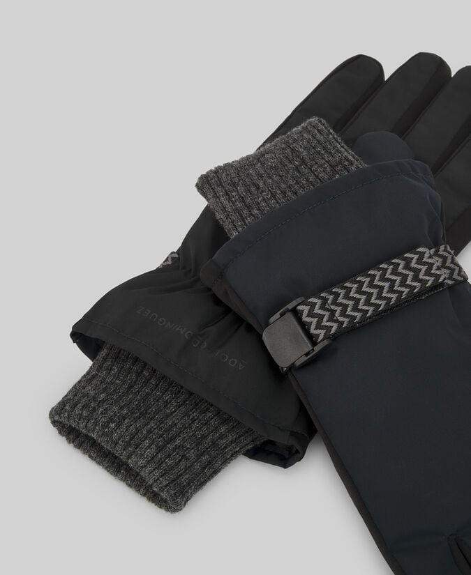 Adolfo dominguez Guante doble textura hombre