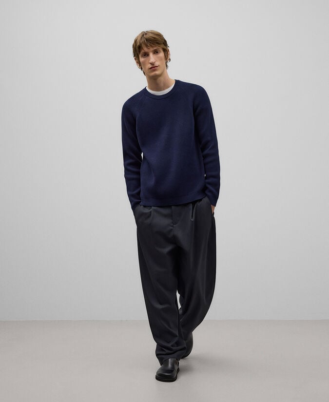 Adolfo dominguez Jersey algodón azul marino hombre