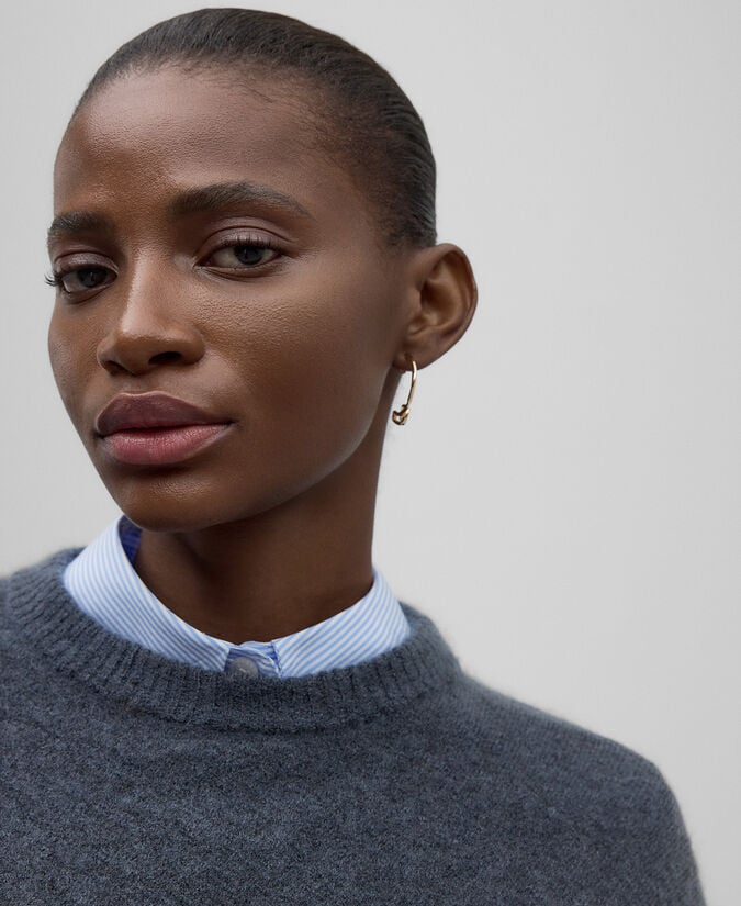 Adolfo Dominguez Jersey Asimétrico Gris Mujer