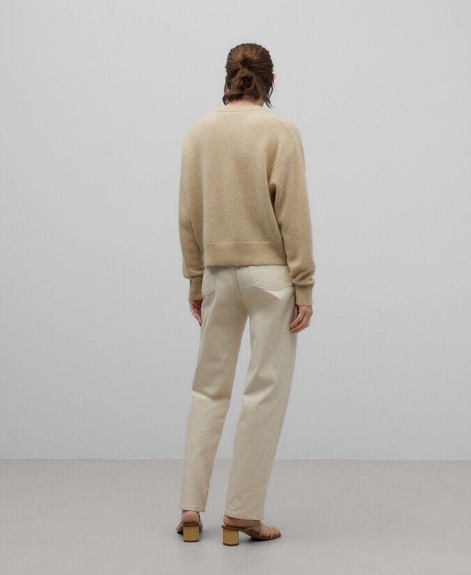 Adolfo Dominguez Jersey Cuello Pico Cashmere Mujer