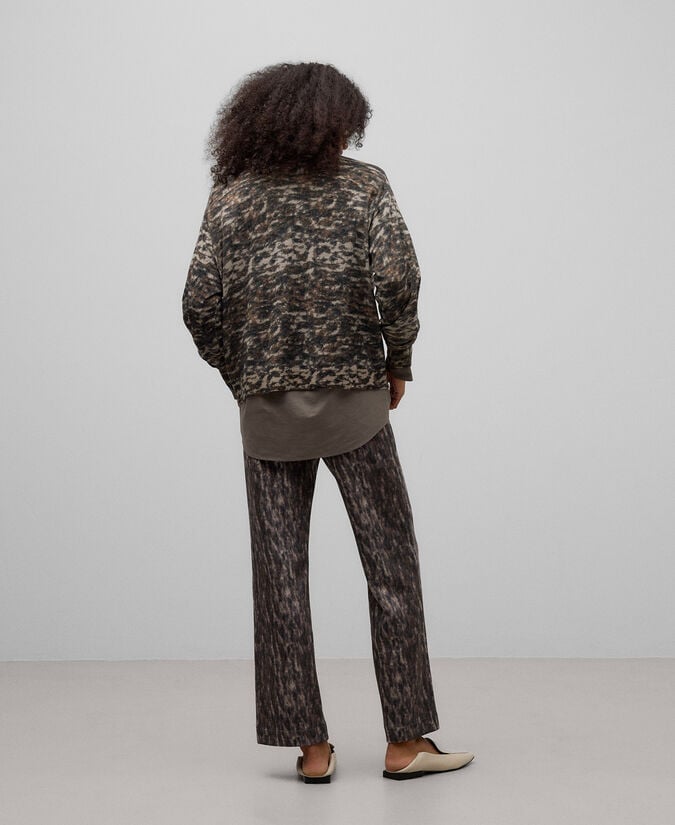 Adolfo Dominguez Jersey Estampado Animal Mujer