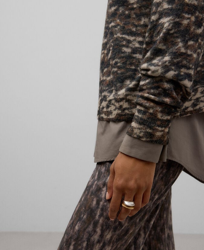 Adolfo Dominguez Jersey Estampado Animal Mujer