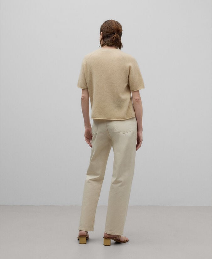 Adolfo Dominguez Jersey Manga Corta Cashmere Mujer