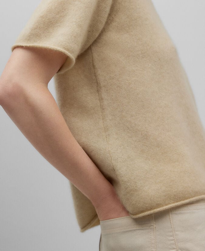 Adolfo Dominguez Jersey Manga Corta Cashmere Mujer