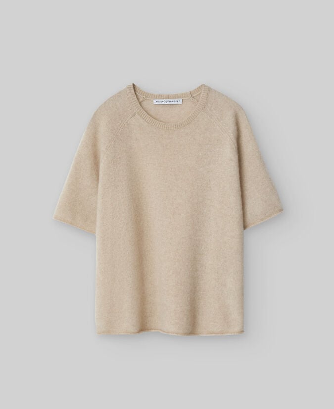 Adolfo Dominguez Jersey Manga Corta Cashmere Mujer