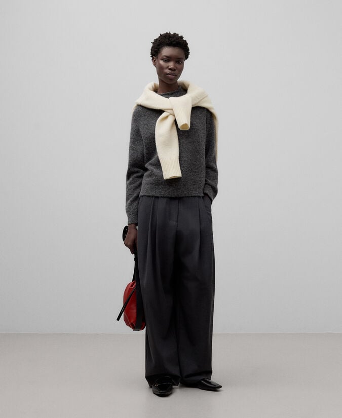 Adolfo dominguez Jersey punto con alpaca mujer