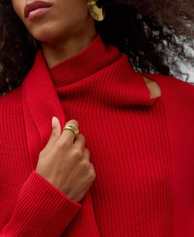 Adolfo Dominguez Jersey Punto Con Bufanda Mujer