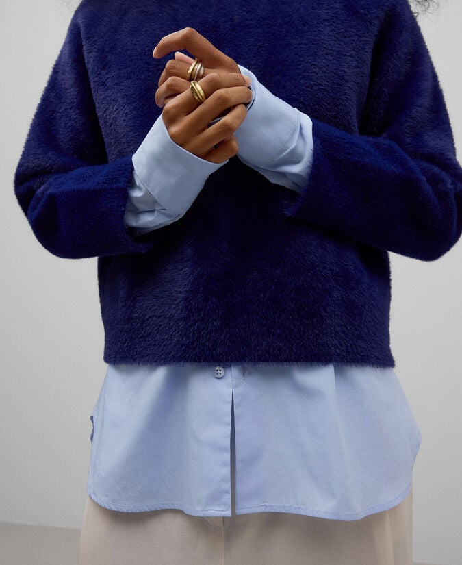 Adolfo Dominguez Jersey Punto Efecto Pelo Mujer