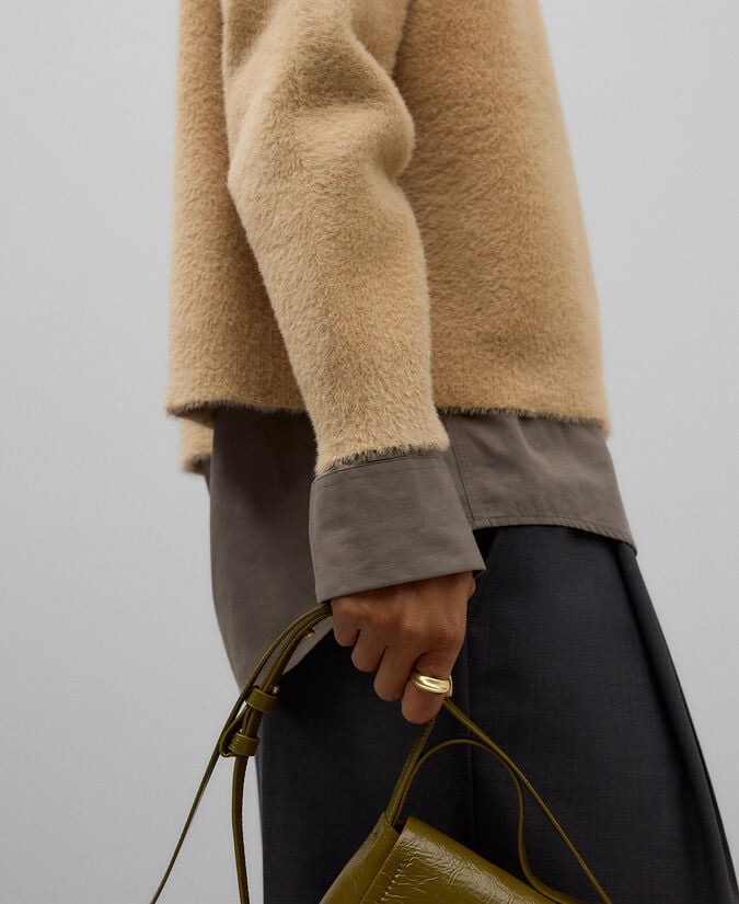 Adolfo Dominguez Jersey Punto Efecto Pelo Mujer