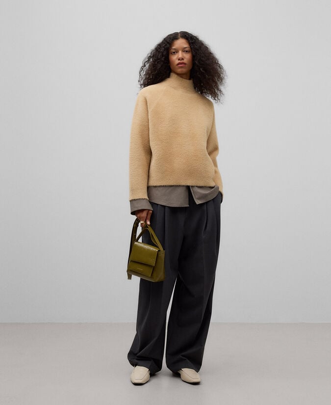 Adolfo dominguez Jersey punto efecto pelo mujer