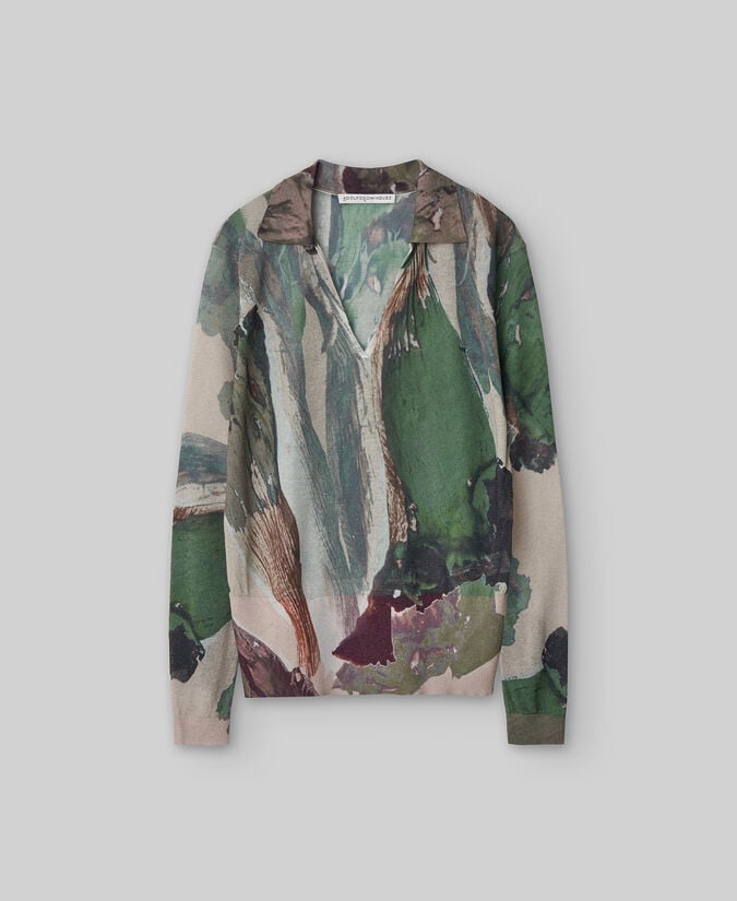 Adolfo Dominguez Jersey Punto Estampado Mujer