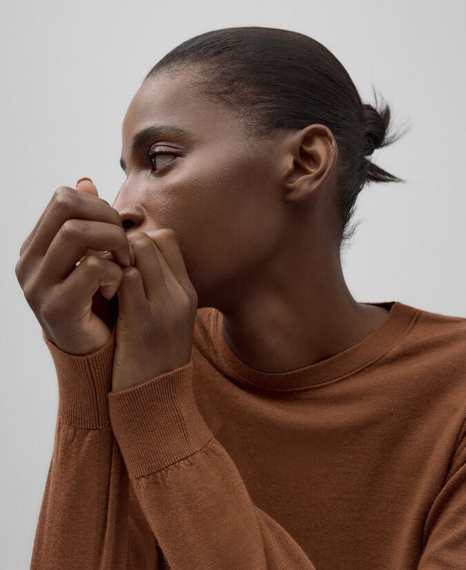 Adolfo Dominguez Jersey Punto Lana Merino Mujer