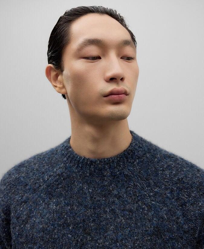 Adolfo Dominguez Jersey Punto Melange Hombre