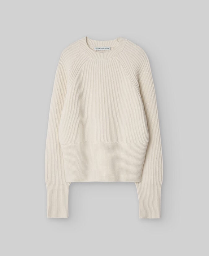 Adolfo Dominguez Jersey Punto Perlado Crudo Mujer