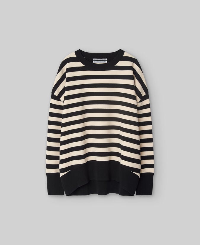 Adolfo Dominguez Jersey Punto Piqué Rayas Mujer