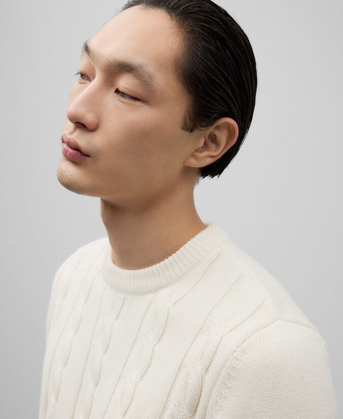 Adolfo Dominguez Jersey Punto Trenzado Hombre