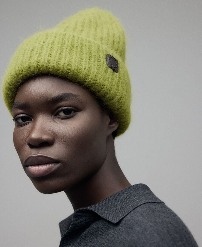 Adolfo Dominguez Maxi Beanie Mezcla Alpaca Mujer