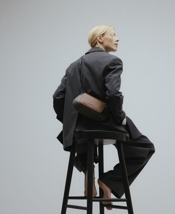 Adolfo Dominguez Mini Bolso Tricolor Dorna Mujer