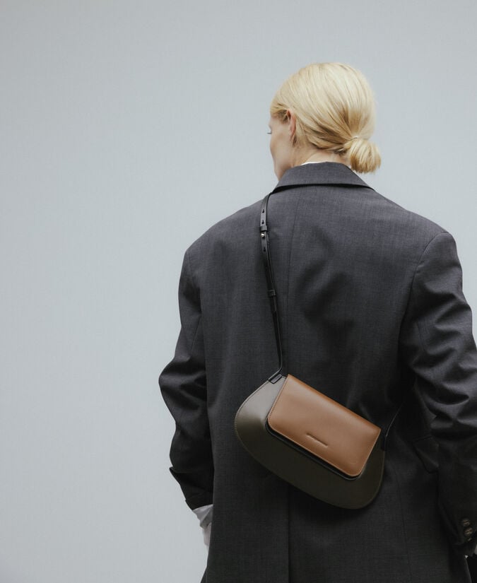 Adolfo Dominguez Mini Bolso Tricolor Dorna Mujer