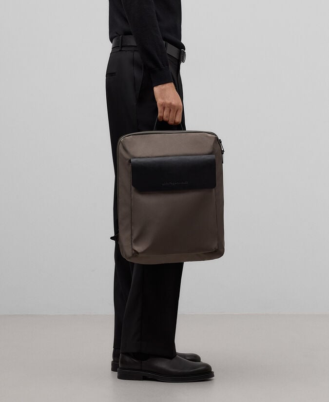 Adolfo Dominguez Mochila Bicolor Solapa Hombre