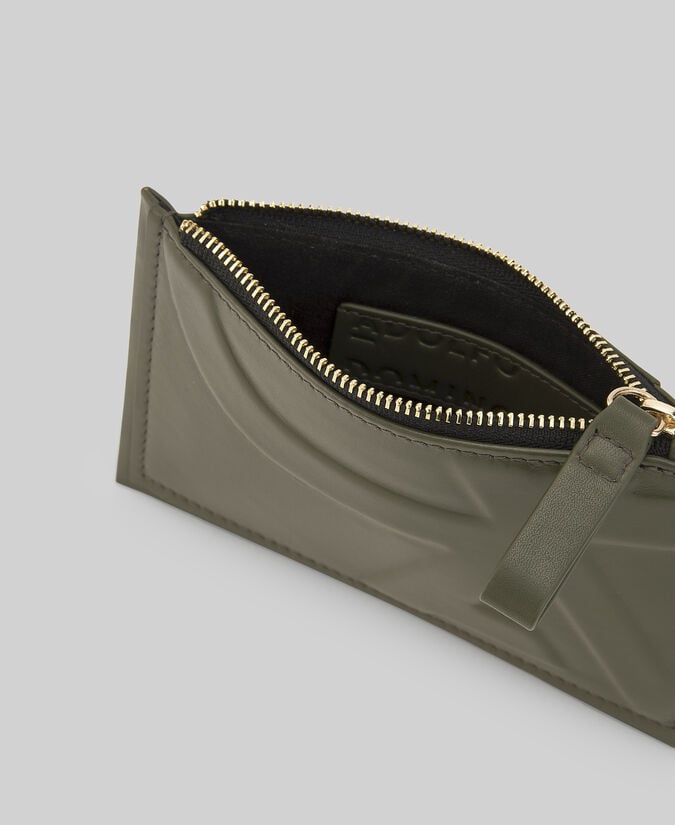 Adolfo Dominguez Monedero Piel Maxi Logo Mujer