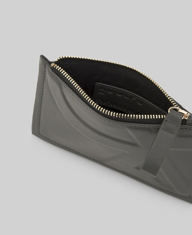 Adolfo Dominguez Monedero Piel Maxi Logo Mujer