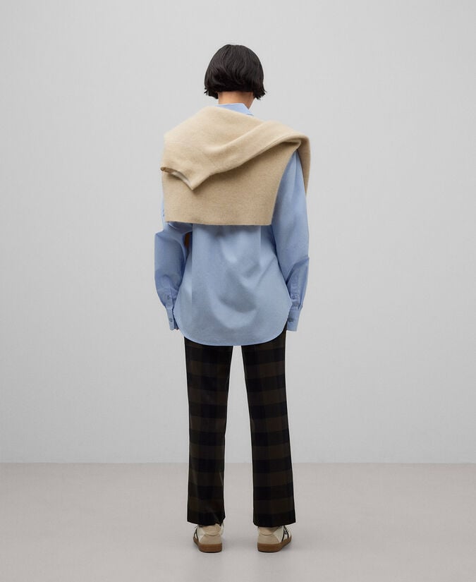 Adolfo Dominguez Pantalón Cuadros Mujer