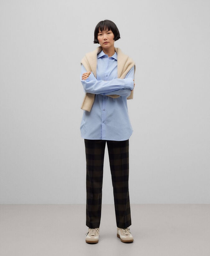 Adolfo dominguez Pantalón cuadros mujer