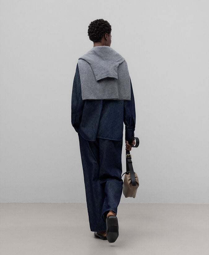 Adolfo Dominguez Pantalón Denim Algodón Mujer