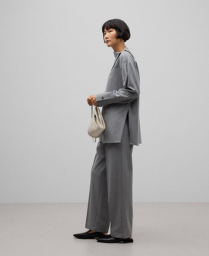 Adolfo dominguez Pantalón jogger gris mujer