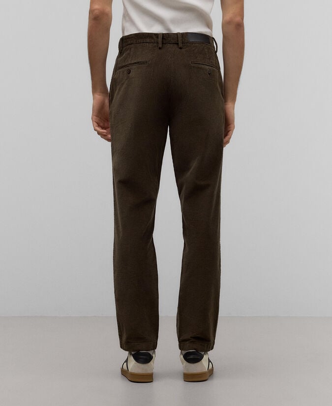 Adolfo Dominguez Pantalón Pana Marrón Hombre