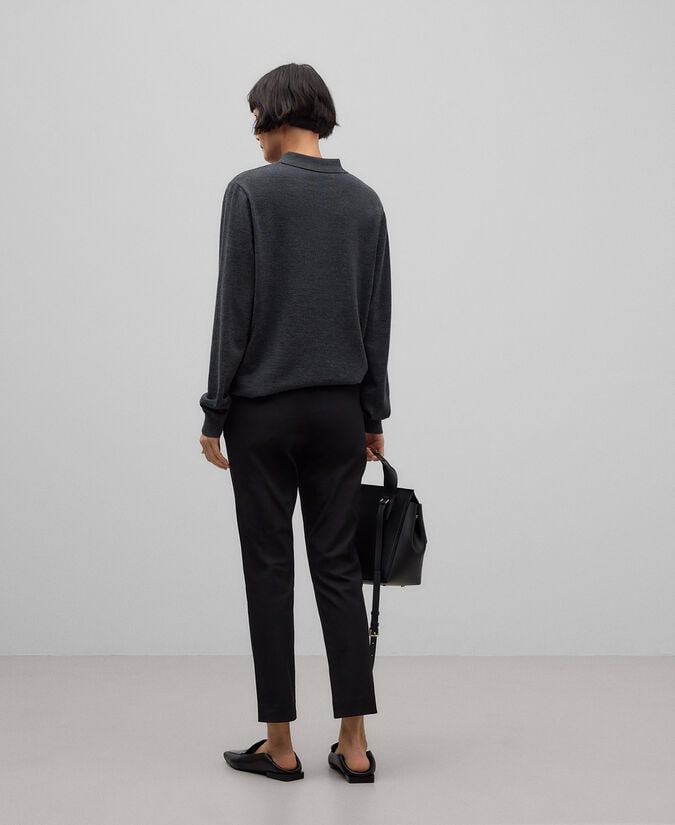 Adolfo Dominguez Pantalón Pitillo Algodón Mujer