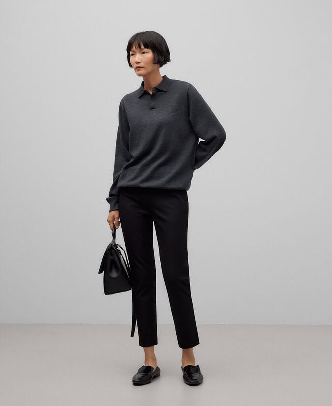 Adolfo dominguez Pantalón pitillo algodón mujer