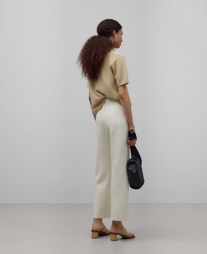 Adolfo Dominguez Pantalón Punto Crudo Mujer