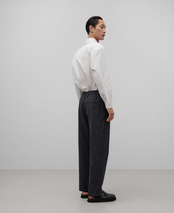 Adolfo Dominguez Pantalón Relaxed Fit Gris Hombre