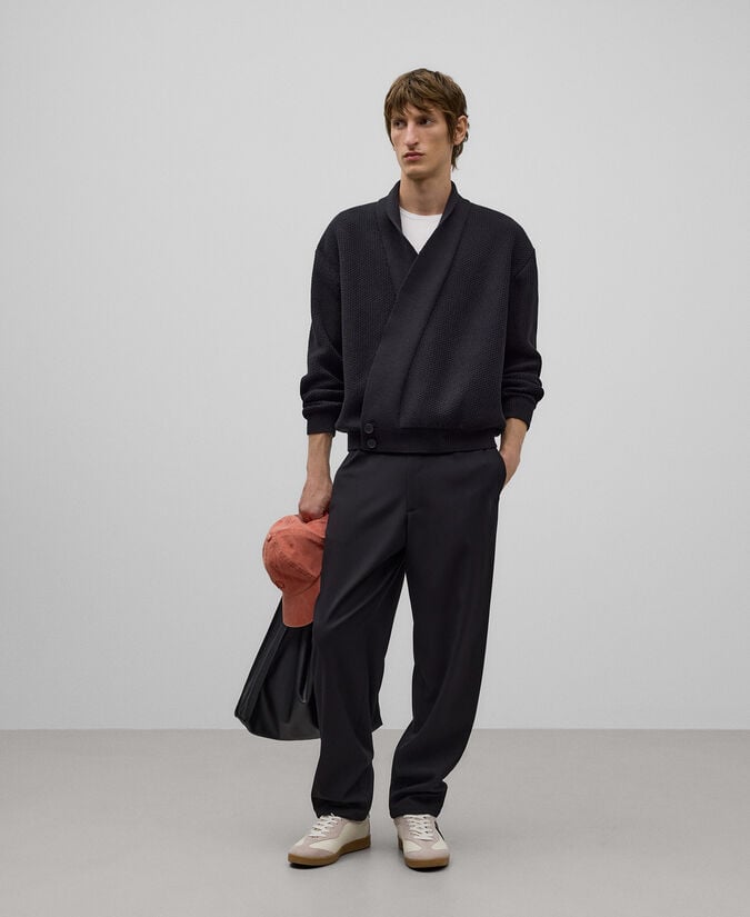 Adolfo dominguez Pantalón sastre negro hombre