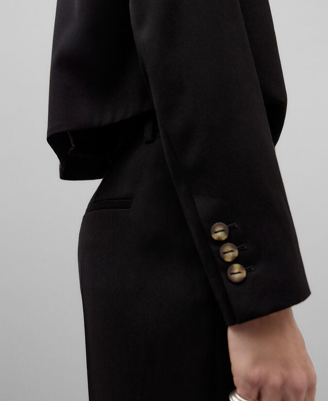 Adolfo Dominguez Pantalón Sastre Negro Mujer