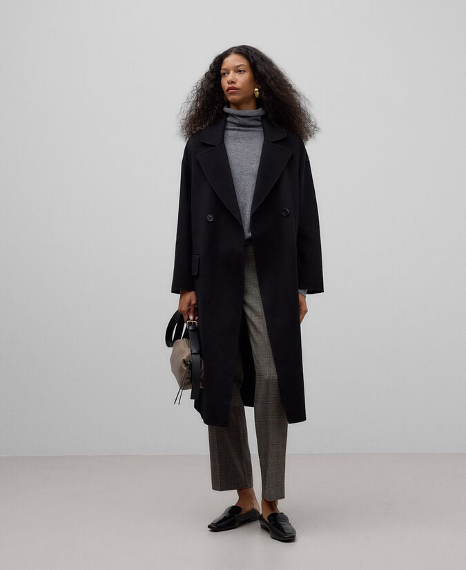 Adolfo dominguez Pantalón tobillero cuadros mujer