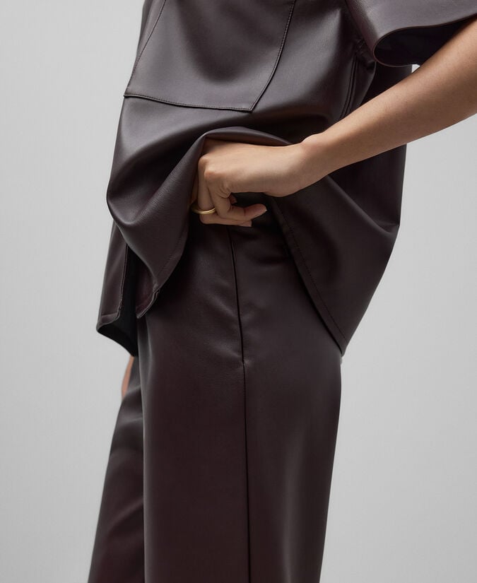 Adolfo Dominguez Pantalón Tobillero Flare Mujer