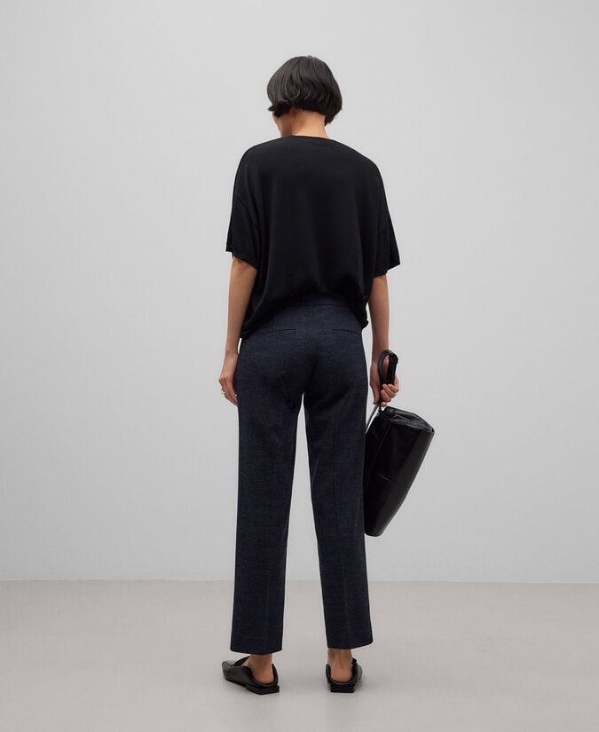 Adolfo Dominguez Pantalón Tobillero Flare Mujer