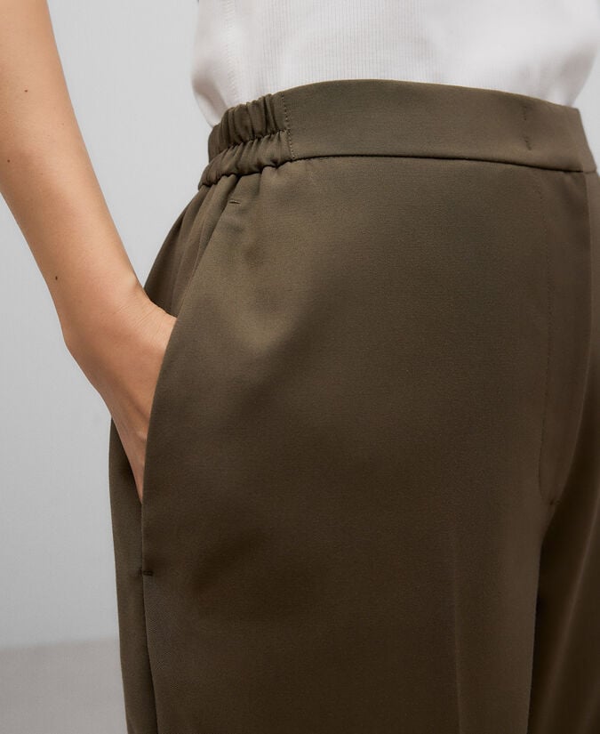 Adolfo Dominguez Pantalón Tobillero Recto Mujer