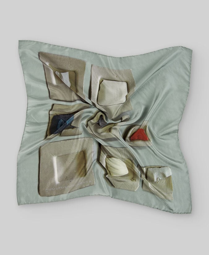 Adolfo dominguez Pañuelo cuadrado en seda mujer