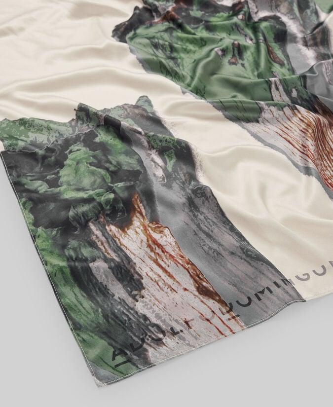 Adolfo Dominguez Pañuelo Cuadrado Estampado Mujer