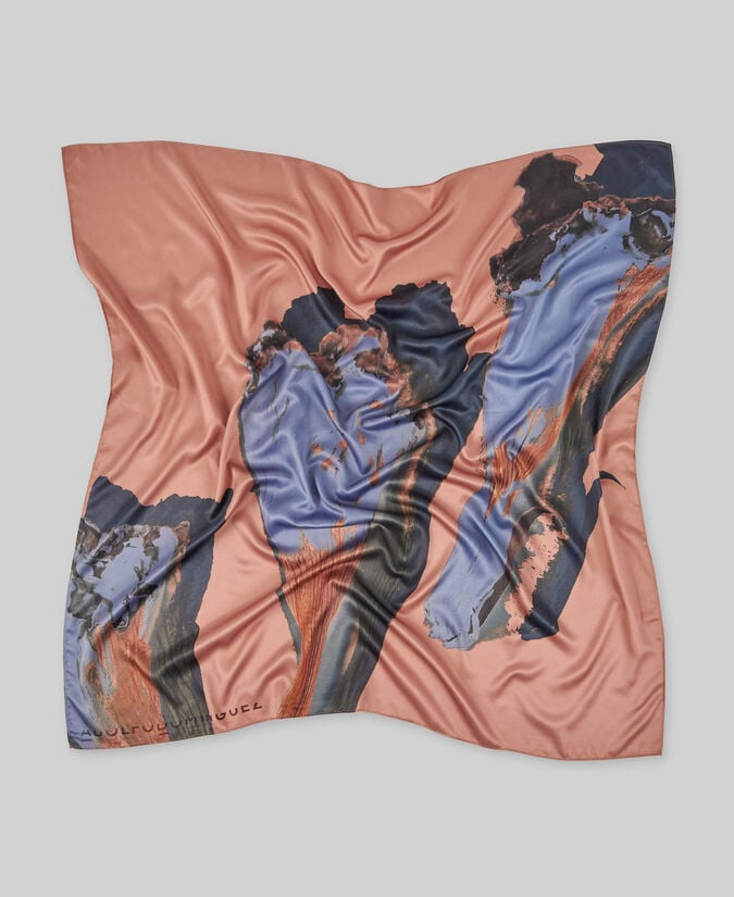 Adolfo dominguez Pañuelo cuadrado estampado mujer