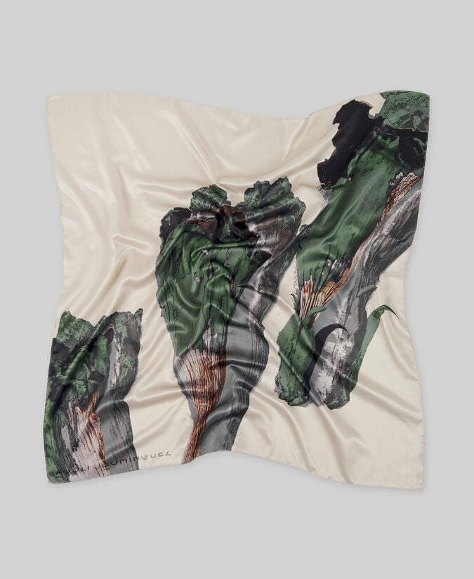 Adolfo dominguez Pañuelo cuadrado estampado mujer