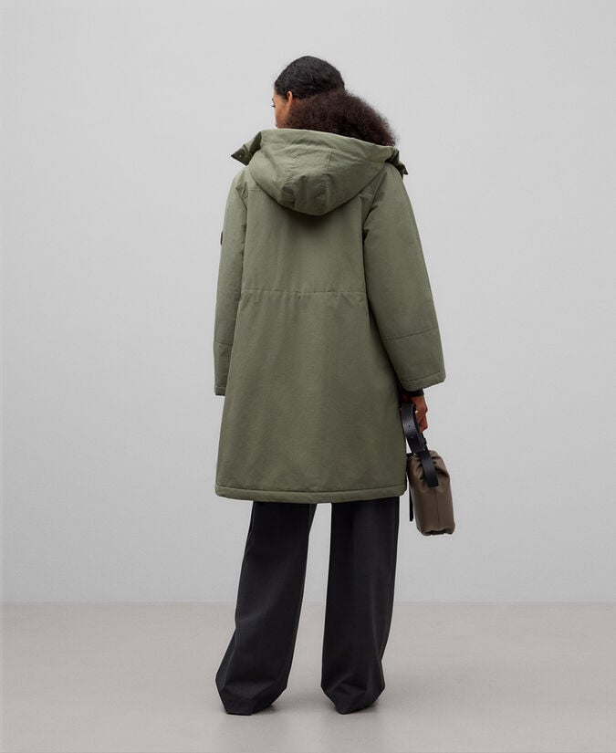 Adolfo Dominguez Parka Larga Con Capucha Mujer