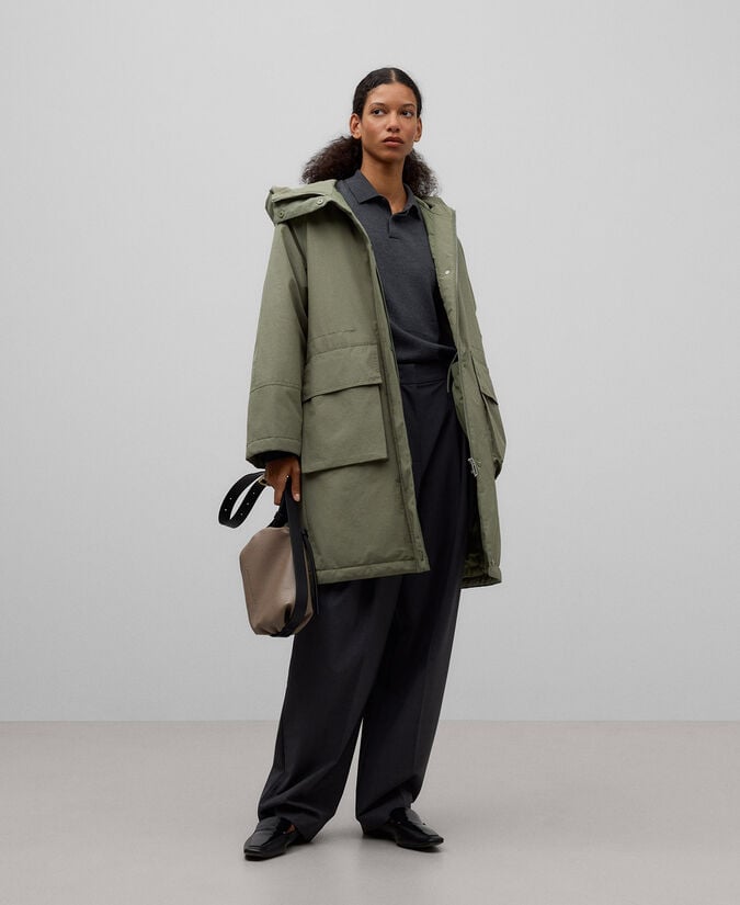 Adolfo dominguez Parka larga con capucha mujer